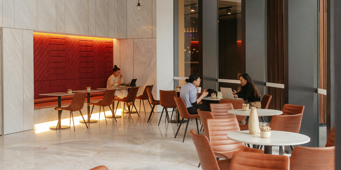 Nab primo paninis and piadinas (and other goodies) at The City's luxe new lobby cafe Georgio's