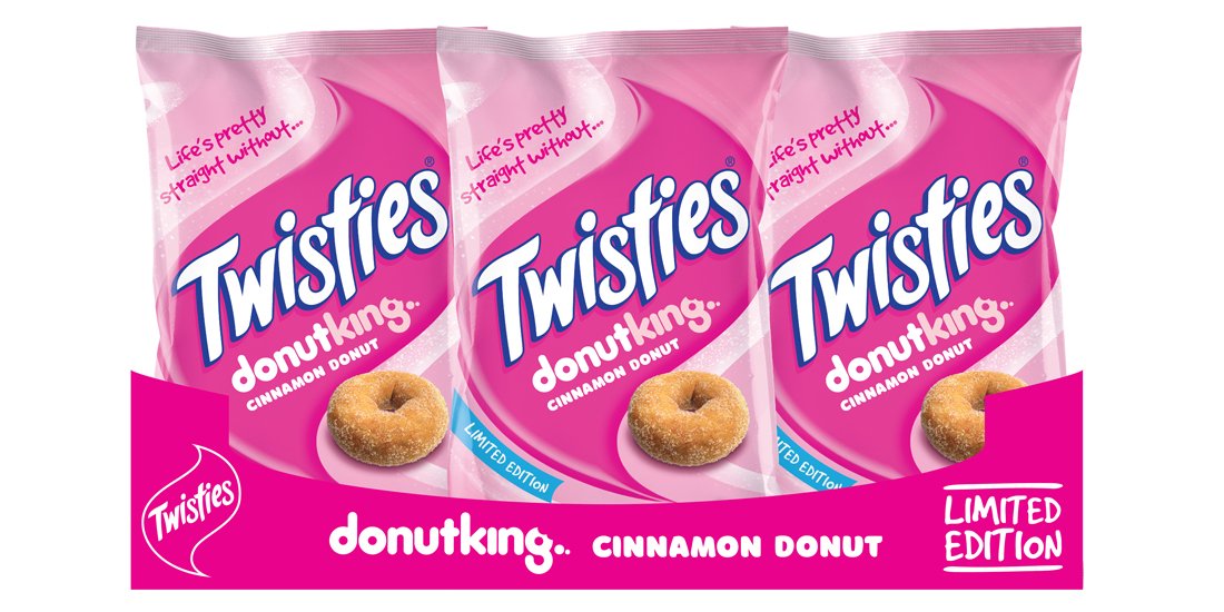 Thank you, snack gods – Twisties has dropped a Donut King Cinnamon Donut flavour