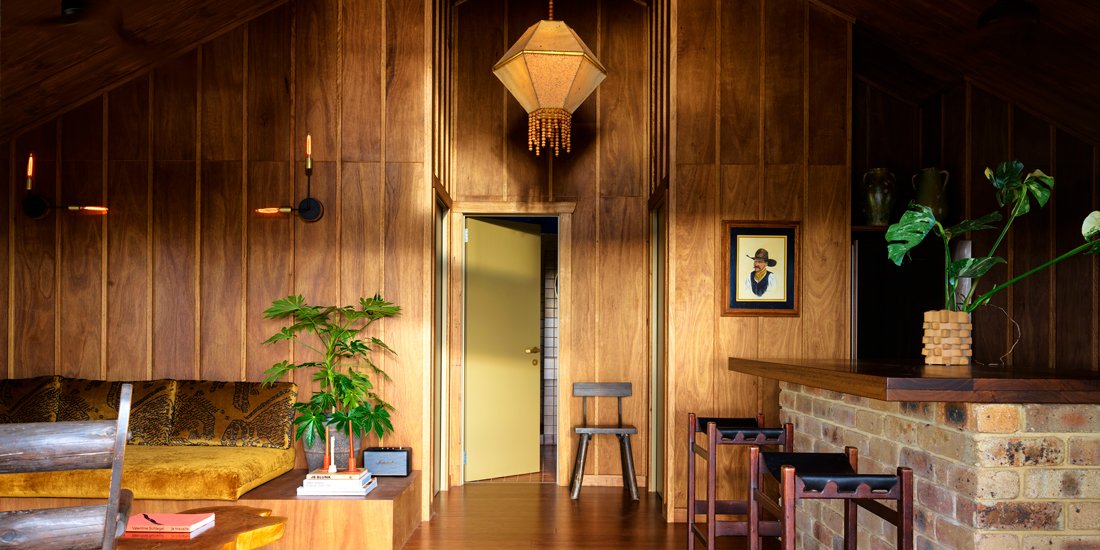 Say salutations to Sun Ranch, a 1970s Cali-inspired estate nestled in the Byron Bay hinterland