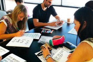 Brisbane Hand Lettering Bamboo Balsa Calligraphy Meet-up