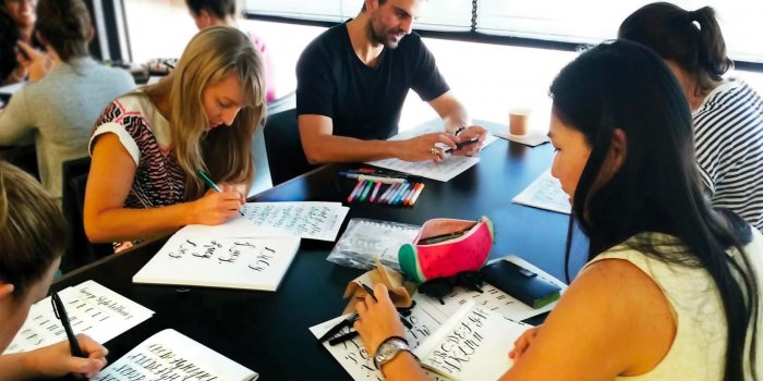 Brisbane Hand Lettering Bamboo Balsa Calligraphy Meet-up