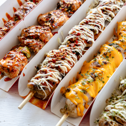 Kor Dak, a skewer-slinging market favourite, has opened its street-food eatery in West End