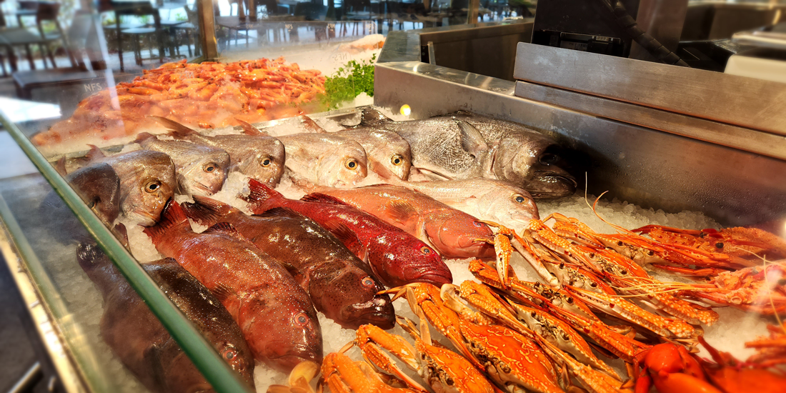 Stock up on line-caught fish and trawler-fresh crustaceans from New Farm Seafood at Merthyr Village
