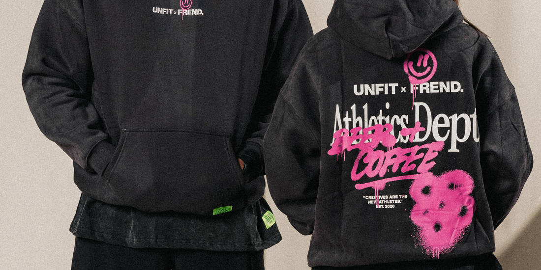 UNFIT RUNNING and FREND team up for a slick streetwear collab