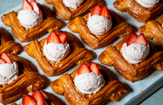 Strawberry sundae danishes and pink-hued lattes – where to find Ekka-inspired treats in Brisbane