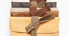 Poketo Upcycled Leather Clutches
