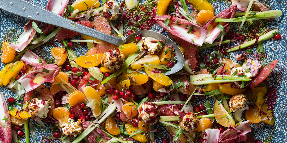 Add a splash of colour to your Christmas feast with a citrus salad