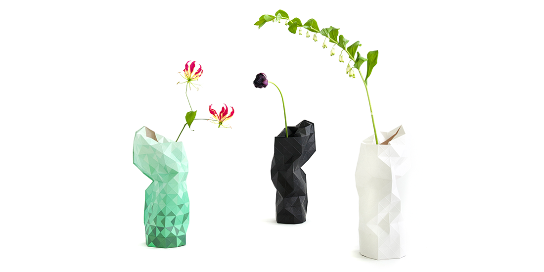 Repurpose your empty bottles with the Paper Vase Cover