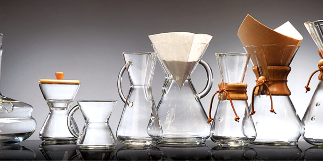 Enjoy perfect filter coffee with a Chemex coffee maker