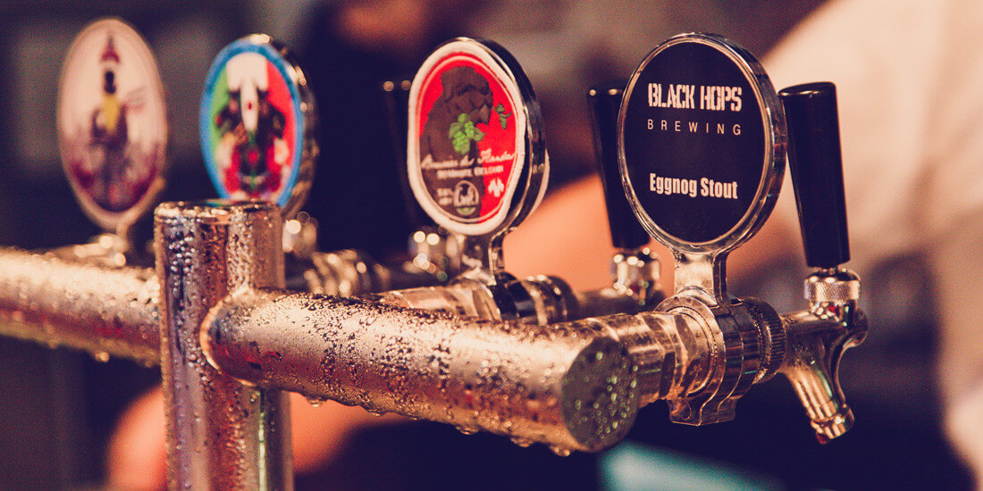Sip on a oyster kilpatrick stout from Black Hops Brewing