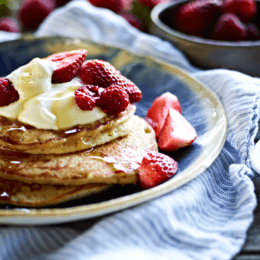 Flip a batch of oat pancakes with berries this long weekend