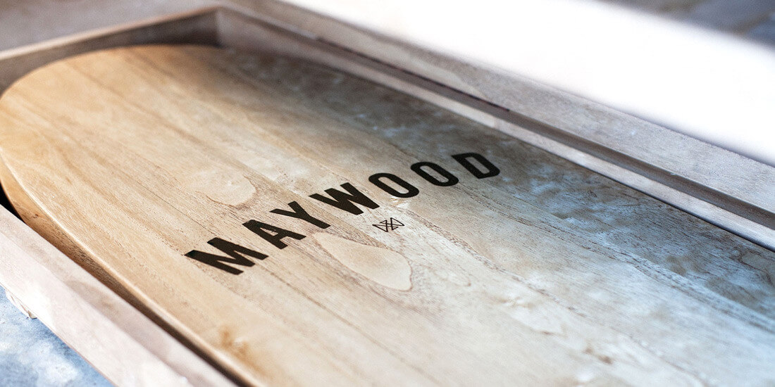 Maywood reinvents the alaia surfboard