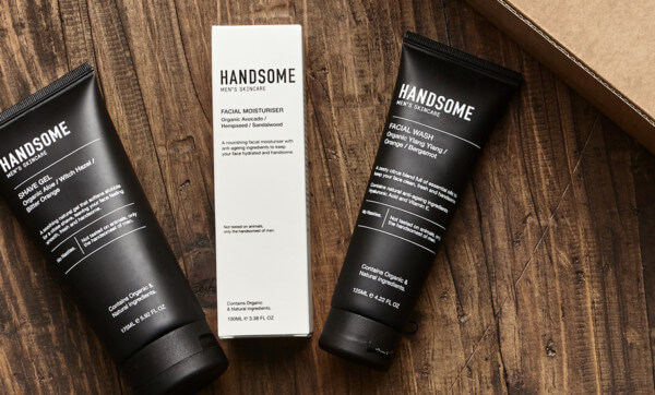 Slather on skincare from HANDSOME