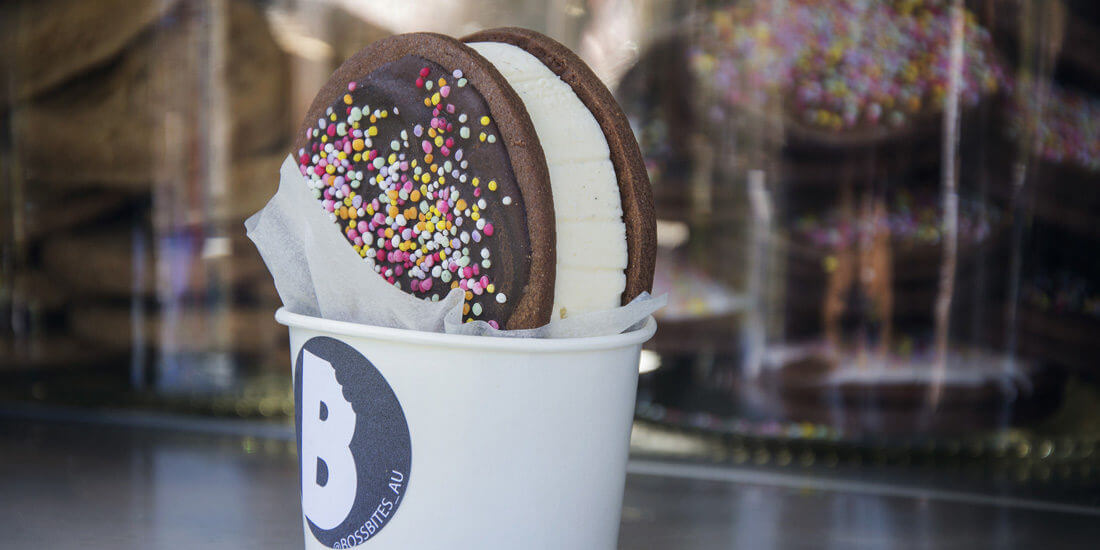 Wrap your mitts around an ice-cream sandwich from Boss Bites
