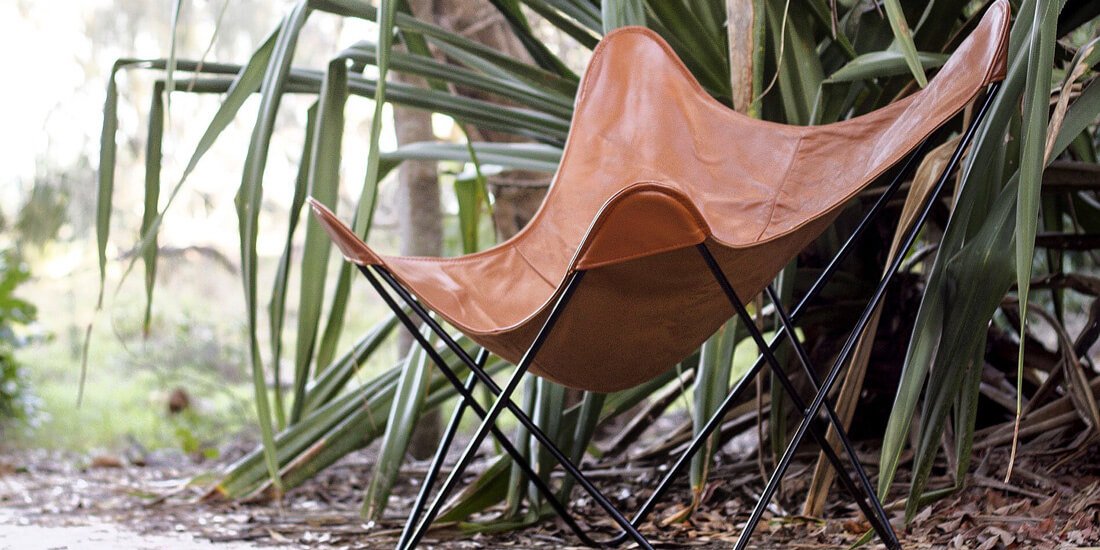 Park your behind on a butterfly chair from Boho Bleu