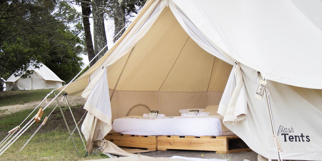 Go glamping in Byron Bay's luxury pop-up hotel this Christmas