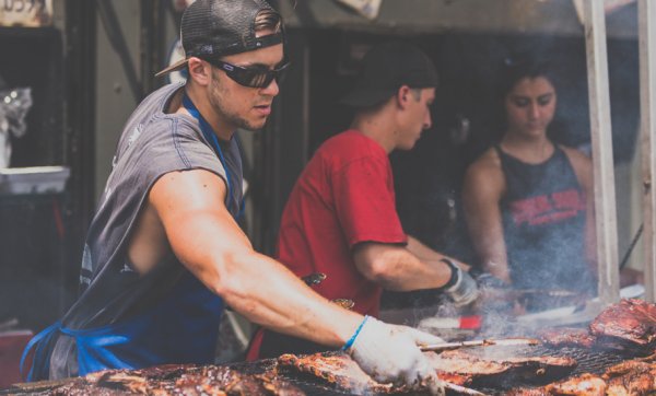 Watch and eat as the pros cook up a storm at the BBQ & Beats Barbecue Competition this weekend