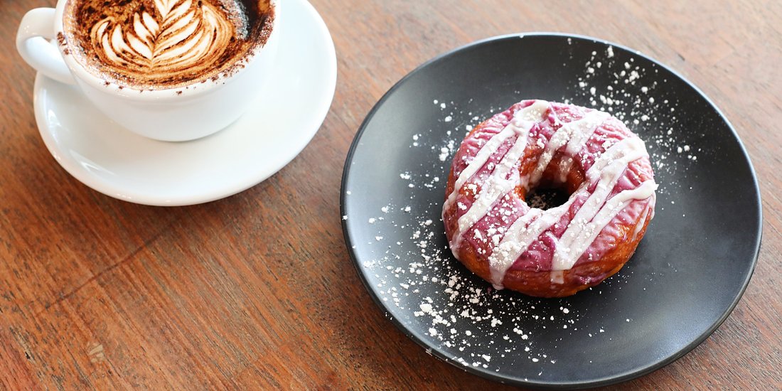 Fill your morning with coffee and vegan doughnuts at Next Door Espresso