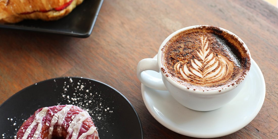 Fill your morning with coffee and vegan doughnuts at Next Door Espresso