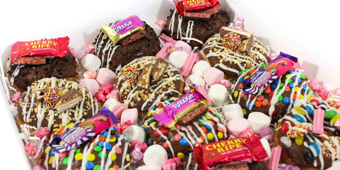 Ditch the flowers and sweeten the deal with a bouquet of doughnuts from Sugar Gathered