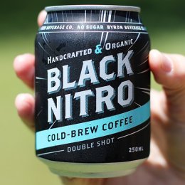 Coffee tinnies – Byron Beverage Co. puts organic nitrogen-charged coffee in a can