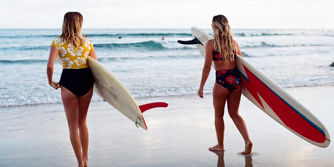 Sustainable surfing – hang ten in style with colourful surfwear by Tall Poppy Surf