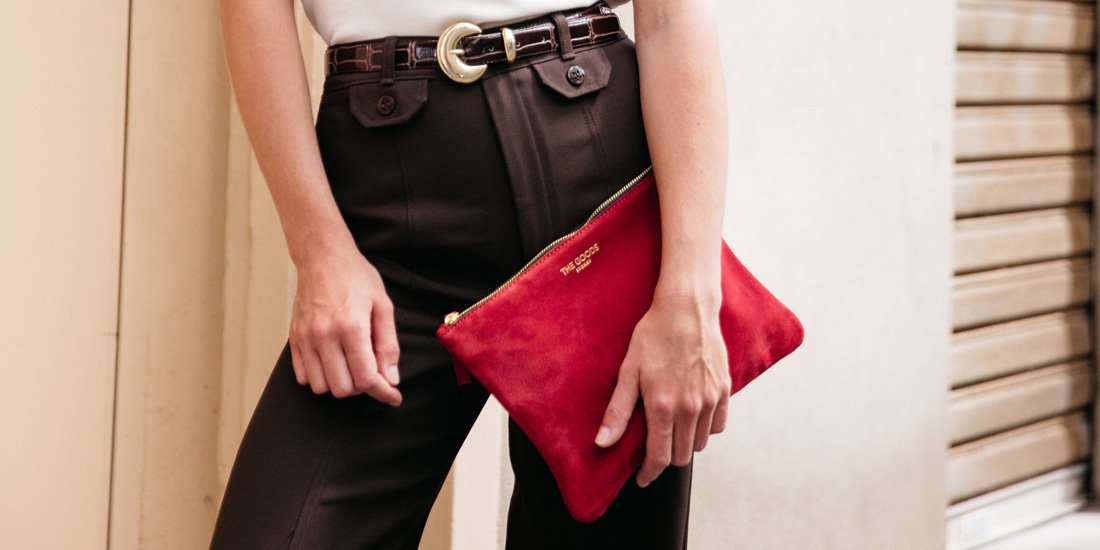 Clutch onto handmade leather accessories from The Goods Co