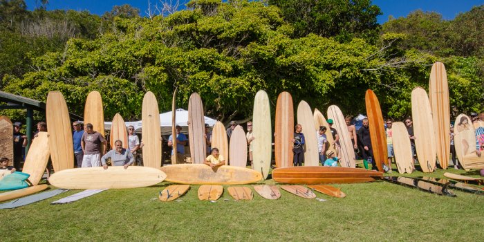 The 11th Annual Wooden Surfboard Day at Currumbin Alley