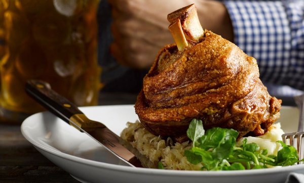 Prost! The Bavarian arrives at Robina Town Centre with giant steins, pork knuckle and big-as-your-head schnitzels