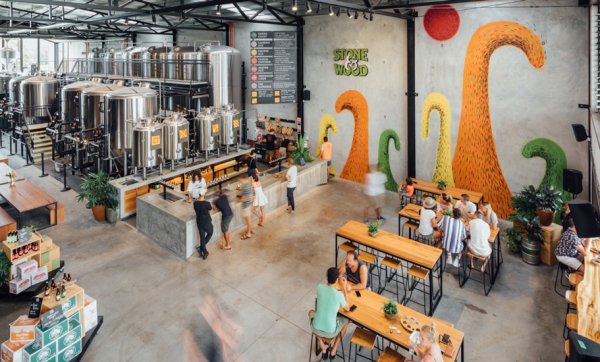Head south for sips and snacks at Stone & Wood's all-new Byron Bay brewery