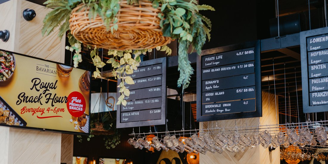 Prost! The Bavarian arrives at Robina Town Centre with giant steins, pork knuckle and big-as-your-head schnitzels