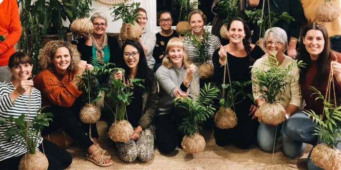 Kokedama String Garden Workshop at The Craft Parlour