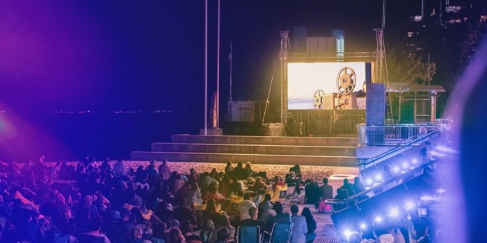 Rubber Jellyfish Outdoor Movie Night at SWELL Sculpture Festival