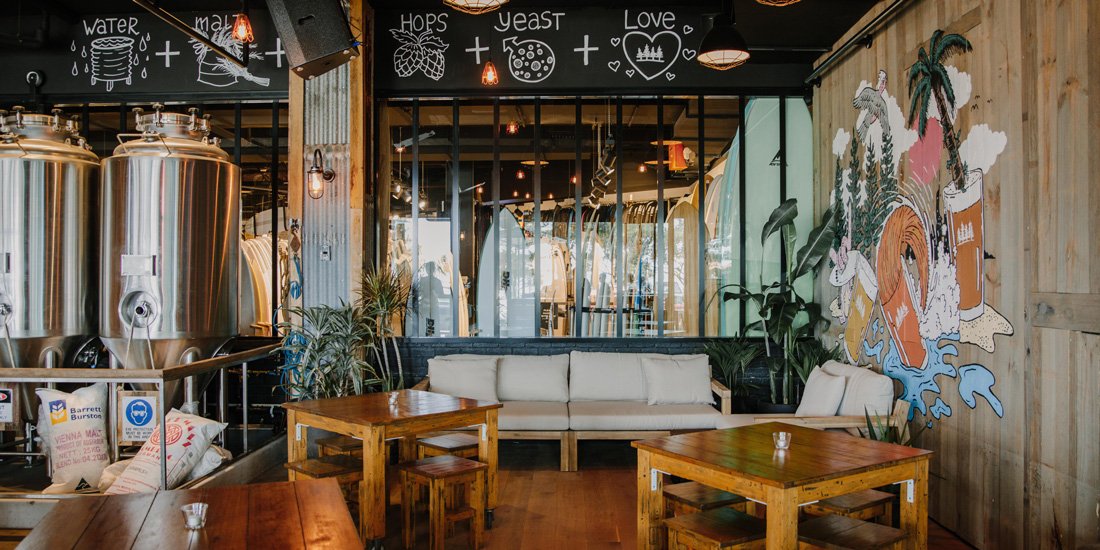 Grab a post-surf feed and breakfast beer at 4 Pines x Boardriders Coolangatta