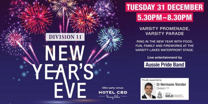 New Year's Eve at Varsity Lakes Waterfront