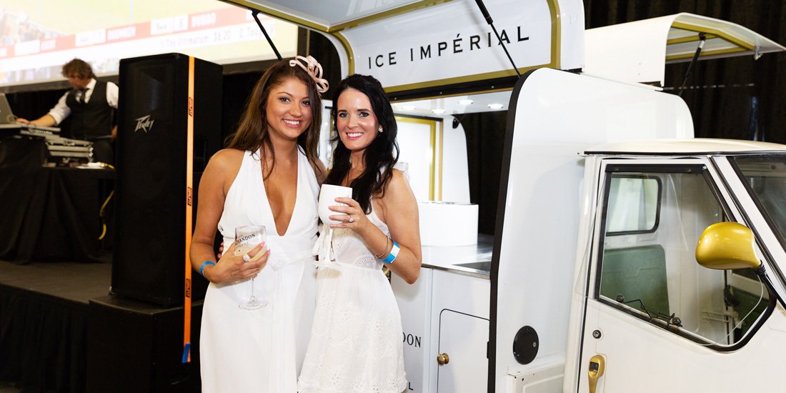 Sip champagne trackside at The Beach Club pop-up