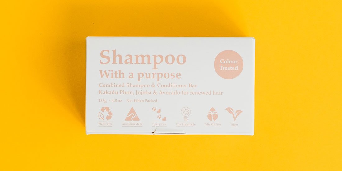 Ditch the plastic and lather up with a bar of Shampoo With A Purpose