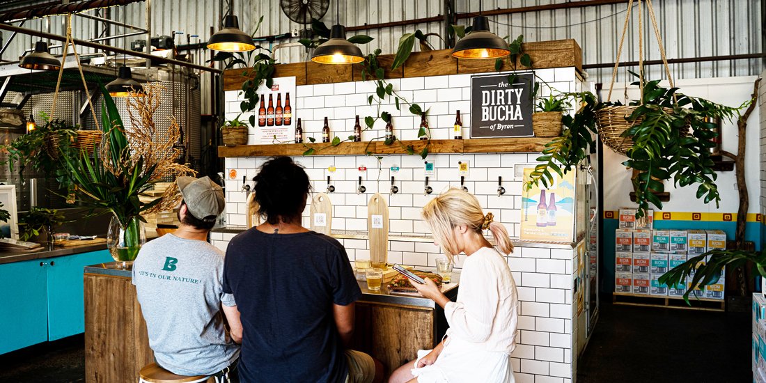 An alcoholic-kombucha brewery and taproom has opened its doors in Byron Bay