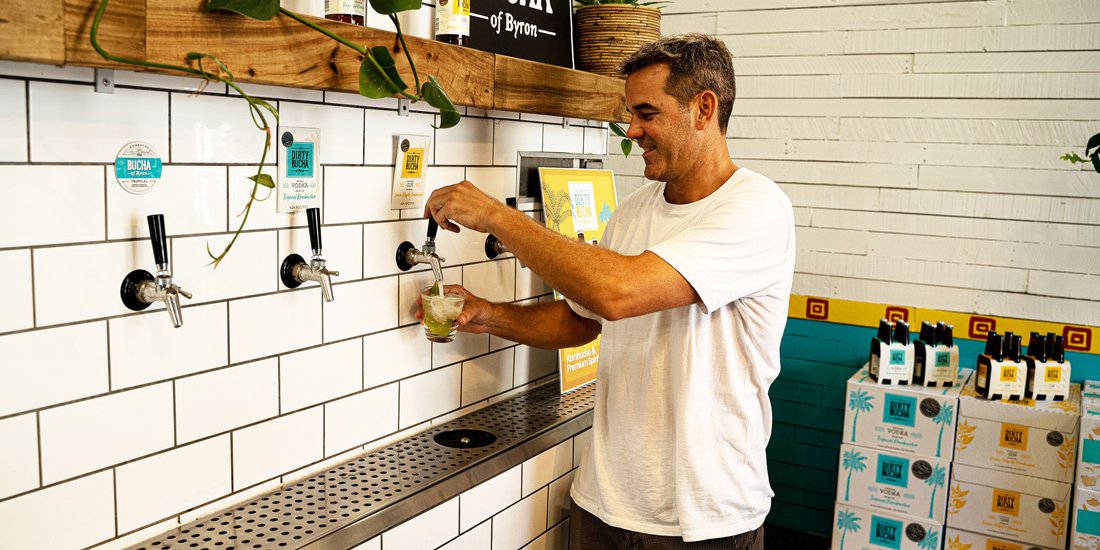 An alcoholic-kombucha brewery and taproom has opened its doors in Byron Bay