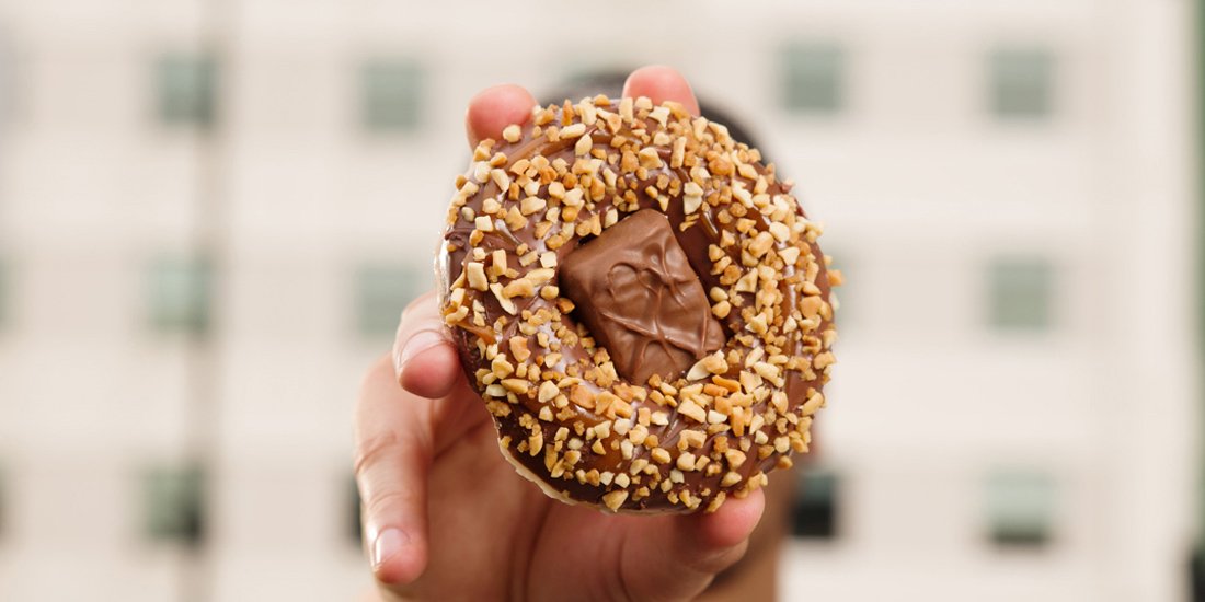 Go nuts for Krispy Kreme's new limited-edition Snickers doughnut collab