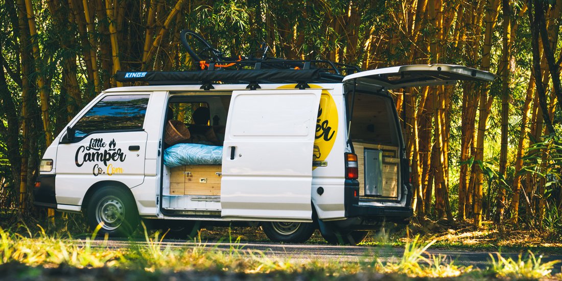 Explore our sunny state with your mates and hit the road in a Little Camper Co. van
