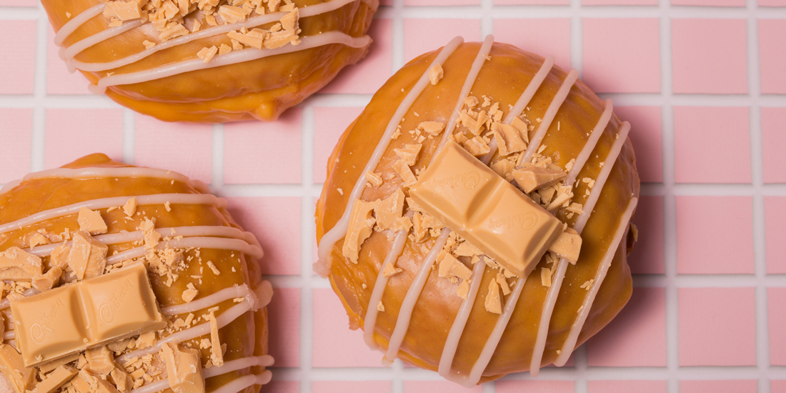 Cage your cravings – Doughnut Time has released a Caramilk doughnut