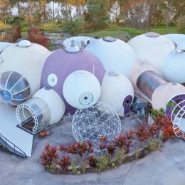 Live out your futuristic dreams with this totally extra Bubble House