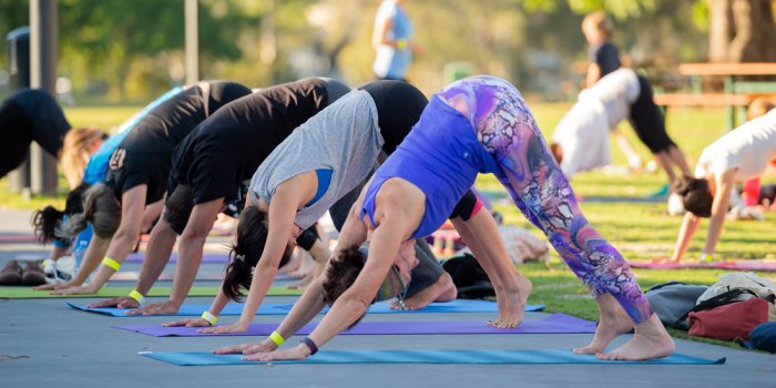 Wonder: Yoga on the Lawn at HOTA