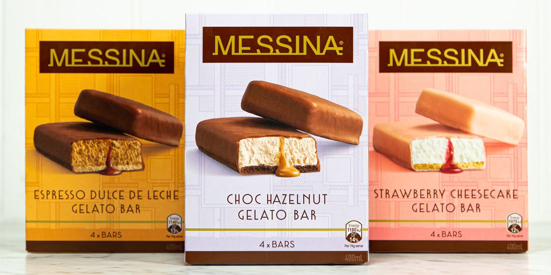Messina Gelato Bars have landed in your local grocery store