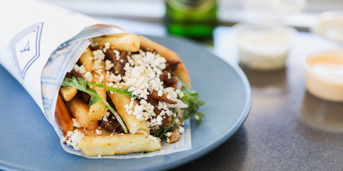 Sink your teeth into some Greek goodness at The Yiros Shop in Burleigh Heads