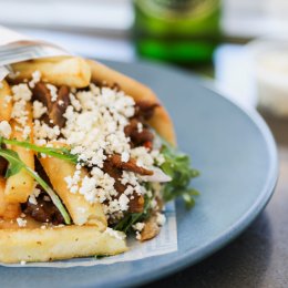 Sink your teeth into some Greek goodness at The Yiros Shop in Burleigh Heads