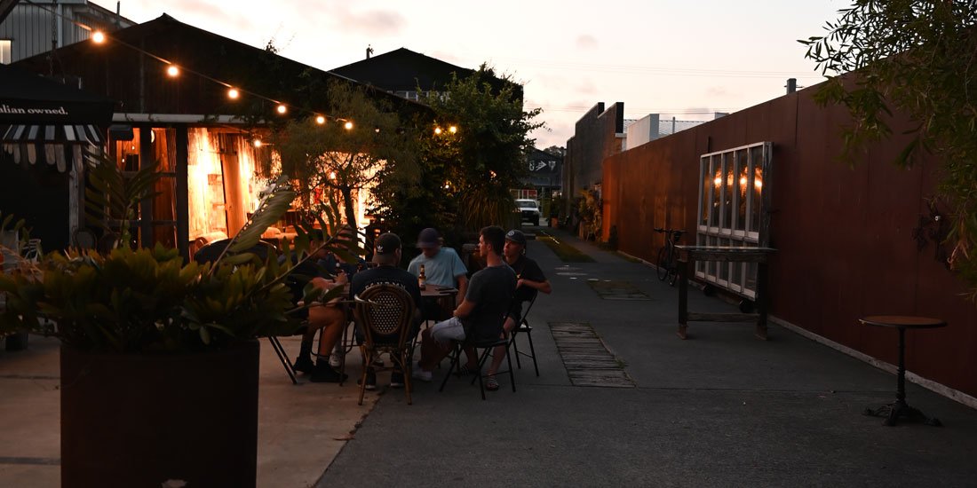 Sip on sunset margs and tuck into tacos at Dust Temple's Courtyard Summer Series