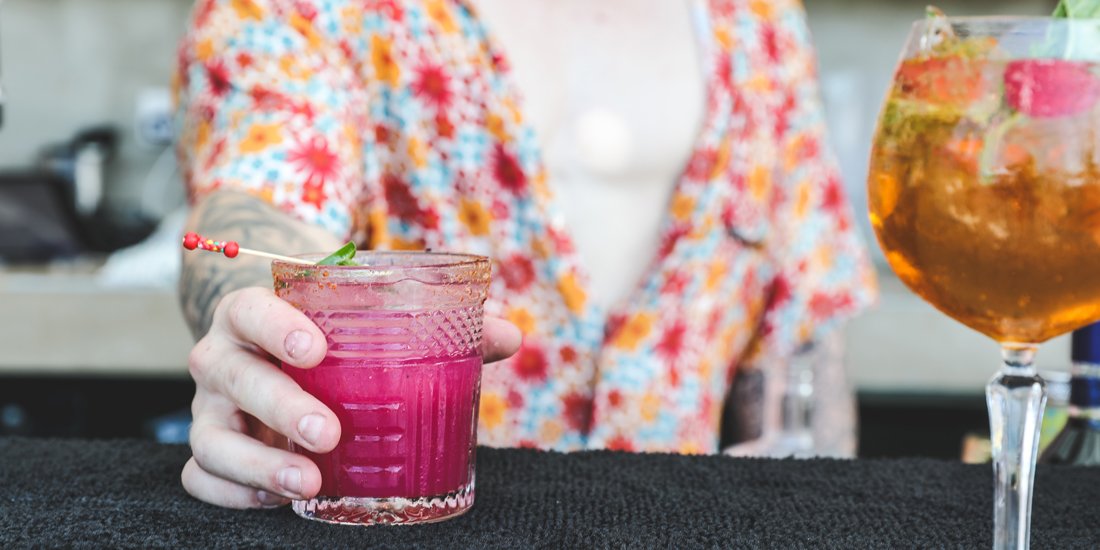 Sip spritzes and hot-pink margs at Nobbys' new Mediterranean-inspired rooftop bar