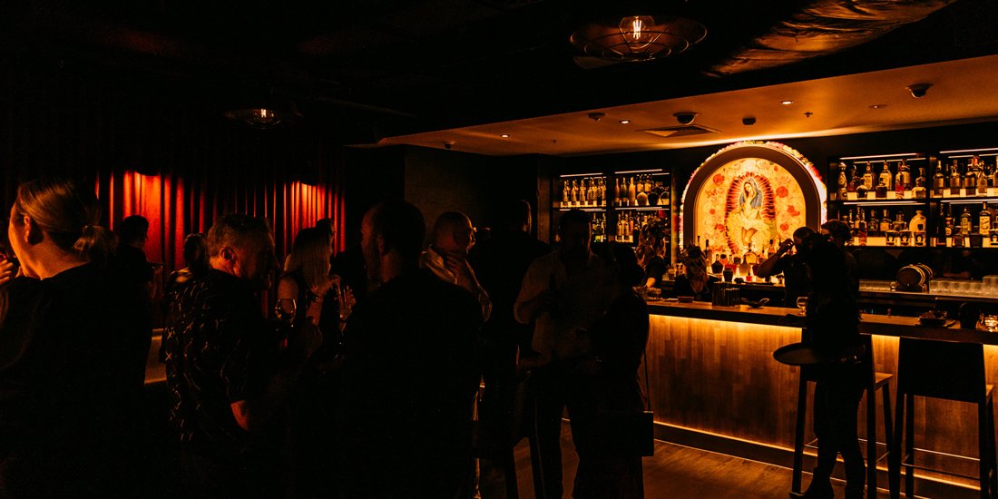 Follow the red palm tree to the coast's newest underground bar